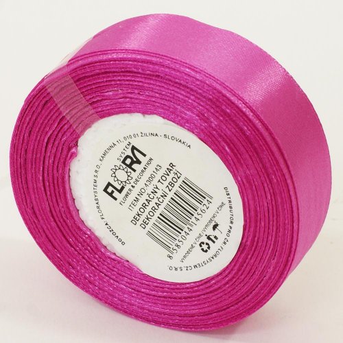 Saten stuha 20mm/15m cyklamenová farba 095