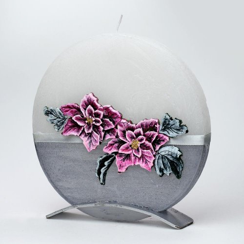 Hviezda betl.dysk okrúhly b-sivý