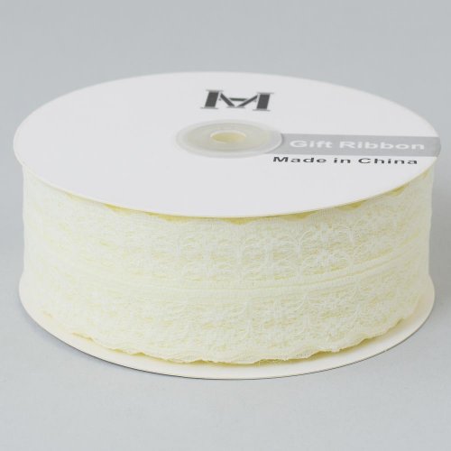 Stuha čipka 45mmx50y béžová