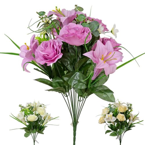 Kytica ruža ľalia x13 3f 50cm super cena