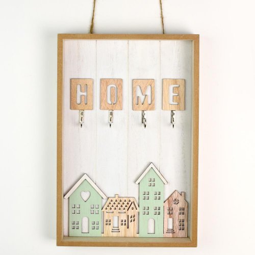 Záves vešiak home drevo 20x4x30cm natur