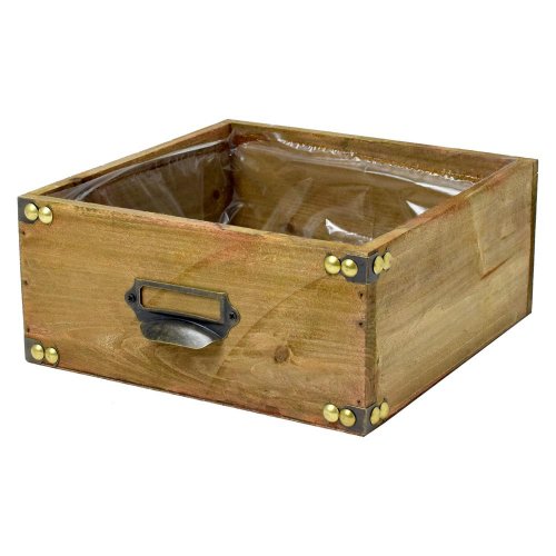 403fl/s debnička šuflík drevo hnedý l 21x21x9,5cm