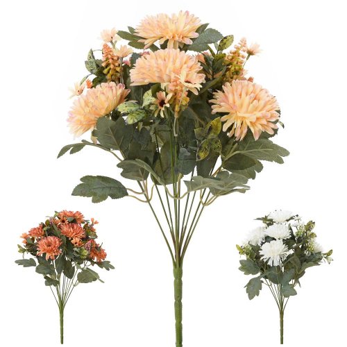 Kytica gerbera, zeleň mix/3f 45cm