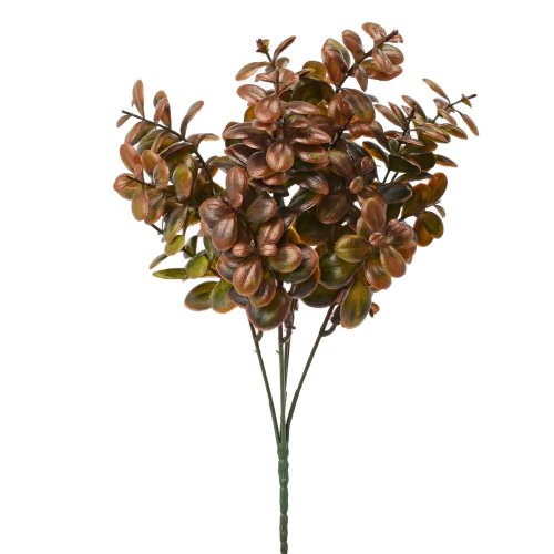 Zeleň sukulent zeleno-hnedá metal 34cm