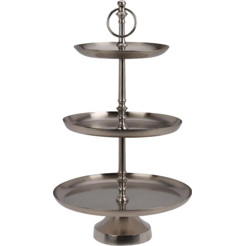 Etaźér 3 posch. 30x50cm strieborný //a67101540