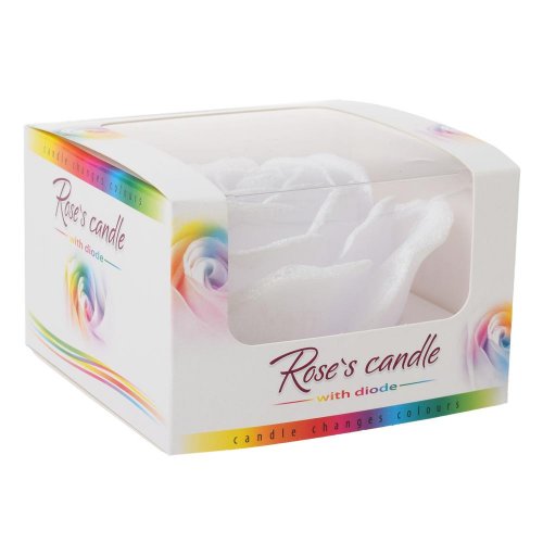 Ruža nízka dioda biela