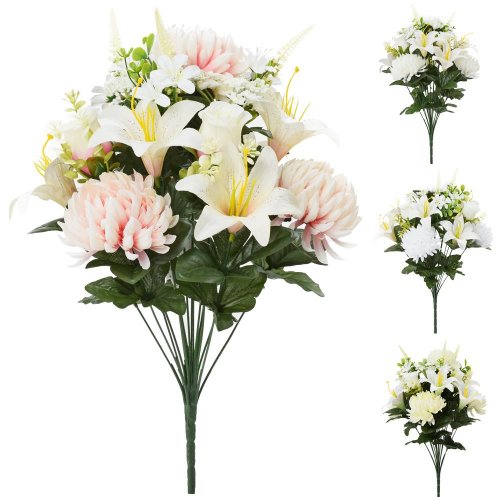 Kytica ľalia chryzantéma mix/2f 51cm