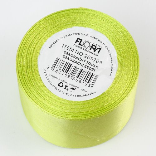 Saten stuha 38mm/10m farba 109 sl.zelená