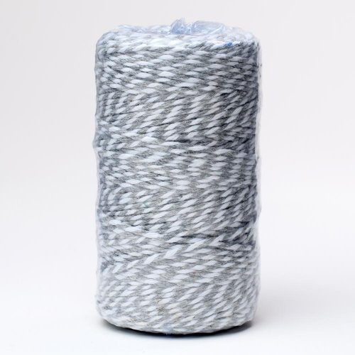 Šnúrka farby  2mmx100m sivá/biela