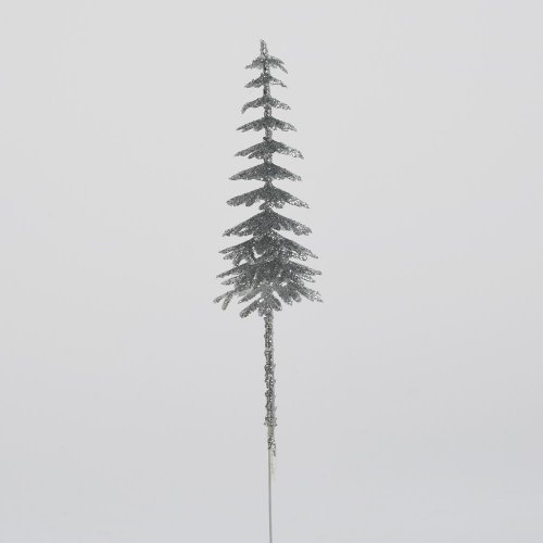 Zápich stromček strieborný 11cm - Vianočné dekorácie a ozdoby