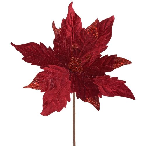 Ks vianočná ruža bordová 38cm