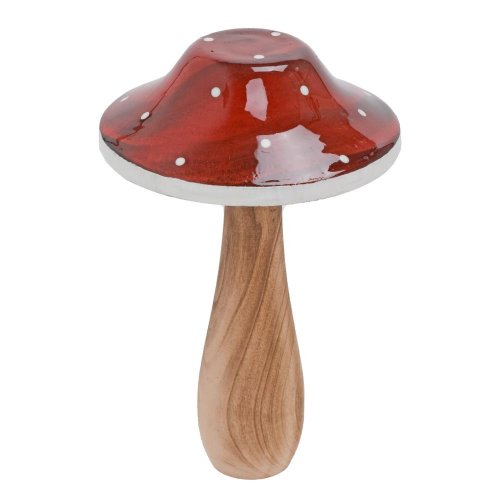 Muchotrávka čer/bie drevo 9,7*9,7*14,5cm