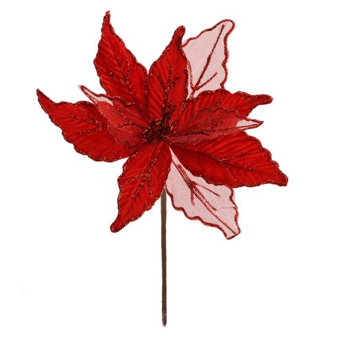 Ks vianočná ruža červená 25cm