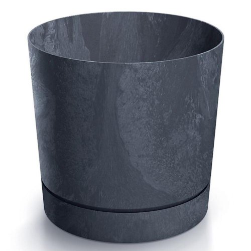 Dpop130e kvetináč tubo p beton antracit 12,8xv12,8cm 1,2l