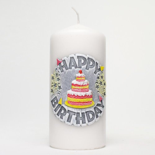 Happy birthday val.70/150 sivý