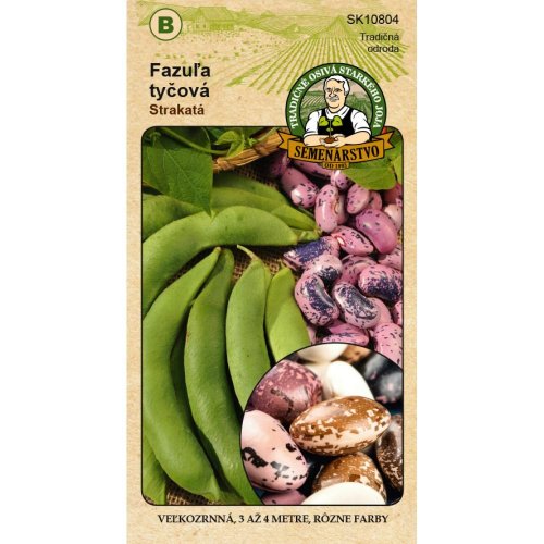 Fazuľa záhr. tyč. strakatá 15s