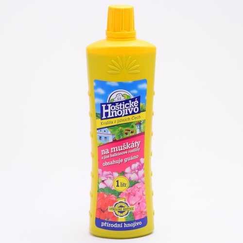 Hoštické kvap.muškáty 1l 6/k.