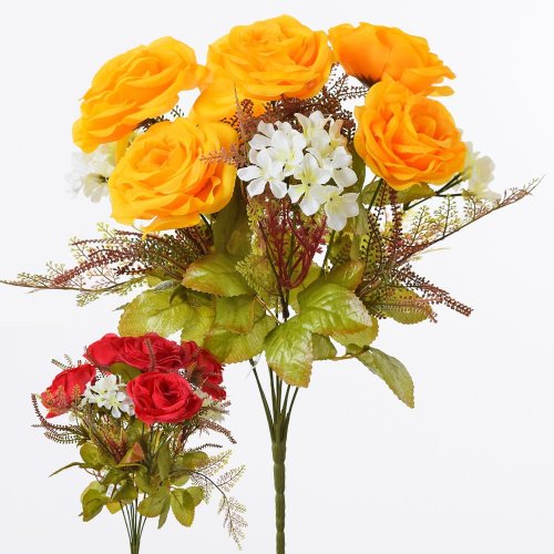 Kytica ruža+hortenzia mix 4f 42cm