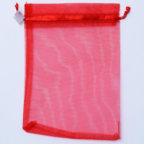 Hy-3406 organz. vrecko červené 12x17cm - Umelé kvety