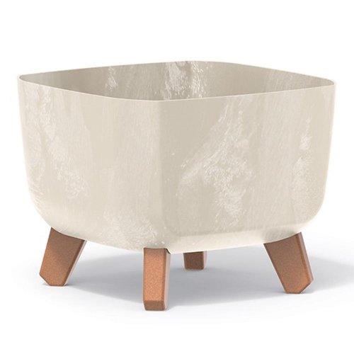 Dgql240e kvetináč gracia sq.na nohách beton pieskový 24xh18,7cm