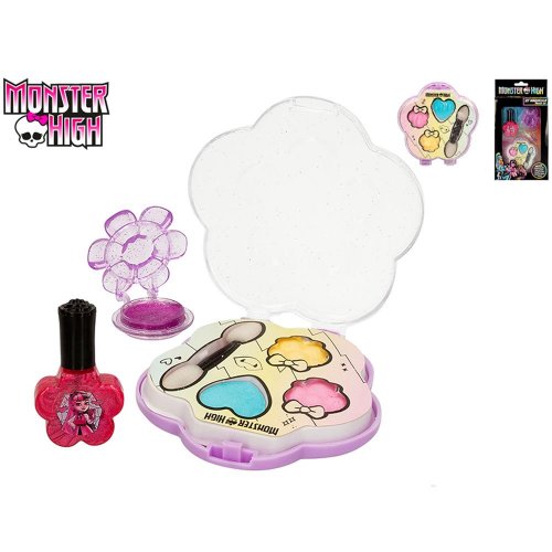 Sada monster high krásy s tieňmi, rúžom a lakom na nechty v krabičke
