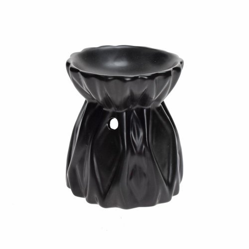 Aromalampa vzor porcelán 8x9cm čierna