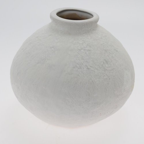 Váza biela porcel. 24,3*25,1*20,8cm
