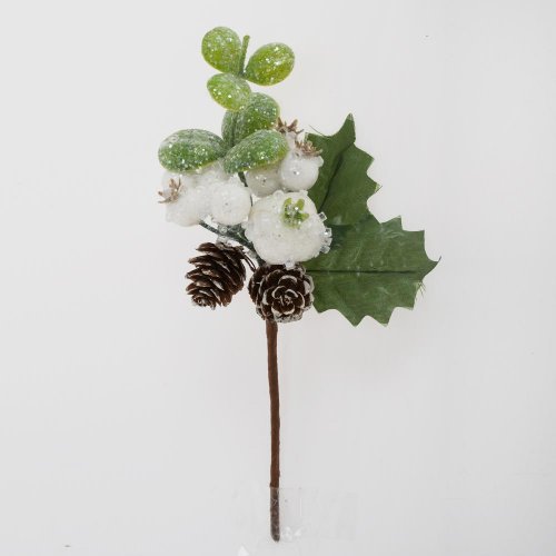 Zápich bie. šípky, bobule, šišky, ilex, ľad 20cm