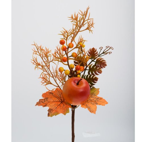 Zápich jablko, bobule, lístie or/hne 28cm - Jesenné dekorácie