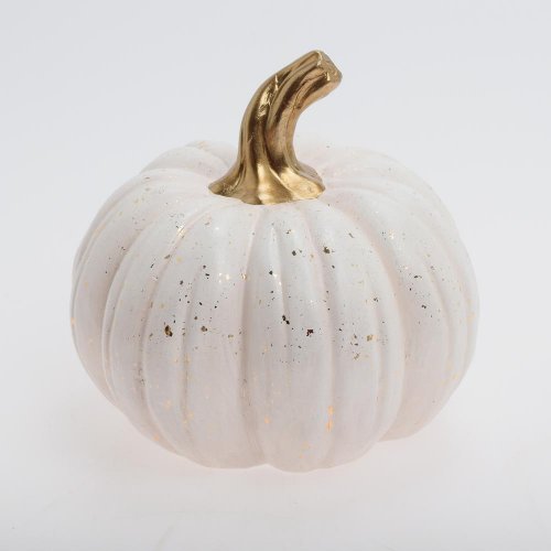 Tekvica bie/zla keram. 15,5*15,5*14,5cm