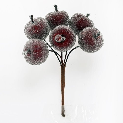 Zápich jabĺčka bordové ľadové s/4 12cm