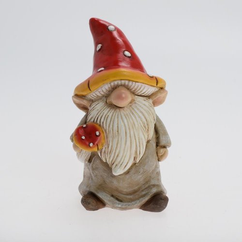 Trpaslík s muchotr. klobúkom 11*8,5*17,5cm