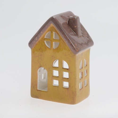 Domček na čajovku hne/žlt 8,4*6,3*12,5cm