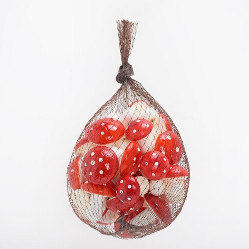 Muchotrávky v sietke polyst. s/30 3/4cm