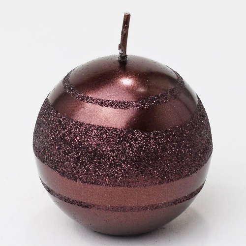 Briliant met.guľa 60 hnedá