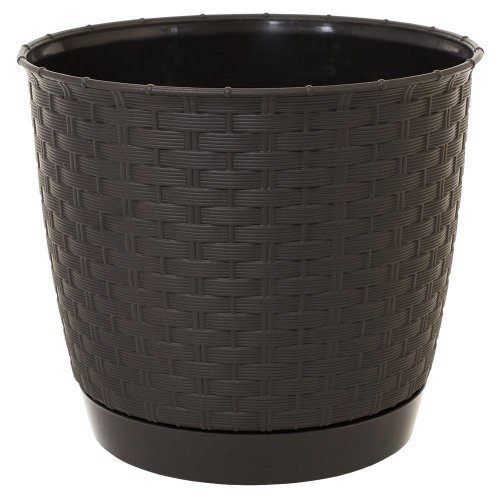 Drlo220 kvetináč ratolla round umbra-hnedý 22xh19,5cm/4,2l