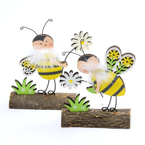 Včela podstavec drevo 9x12x3cm