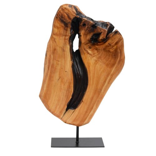 Dekorácia drevo 26x4x36cm natur