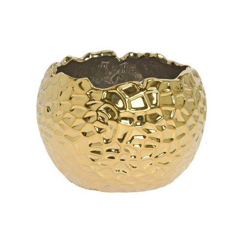 Obal keramika 16x16x11cm zlatý - Veľkonočné ozdoby