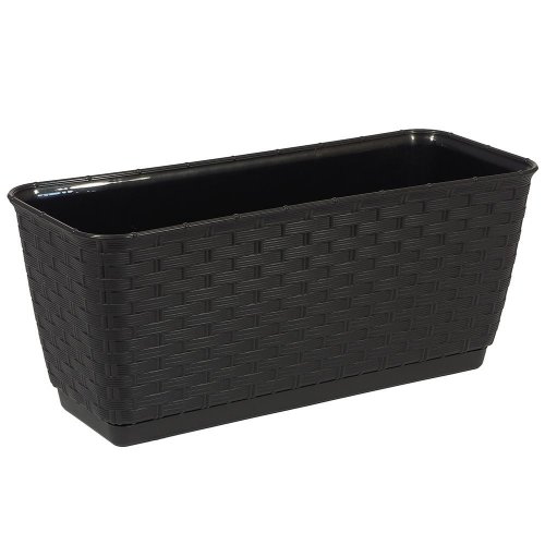 Drl500p hrantík+miska ratolla antracit 49,2x17,2xh17,4cm/12l