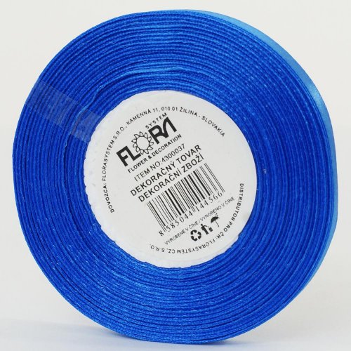 Saten stuha 6mm/20m modrá farba 121