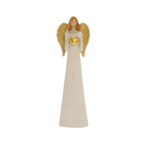 Anjel so srdcom zla/krém poly 8*5,2*26cm