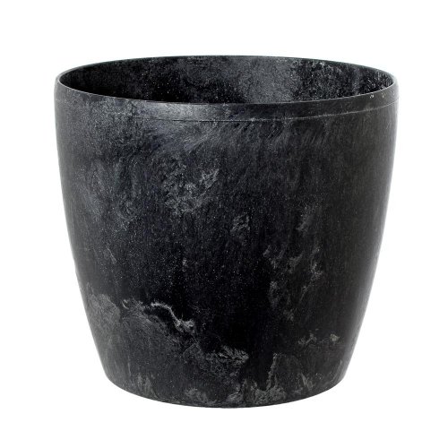 201 kvetináč magnolia čierny beton 13,5xh11,9cm