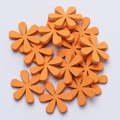 Výrez kvietky oranž. 3cm s/40