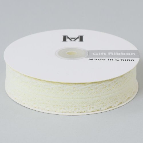 Stuha čipka 30mmx50y béžová