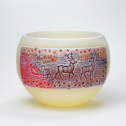 Winter reindeers lamp.120