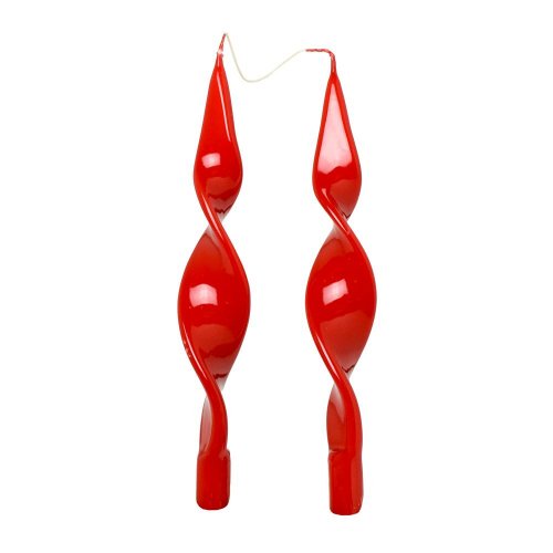 Točená špic laura červ. bal.2ks 28cm