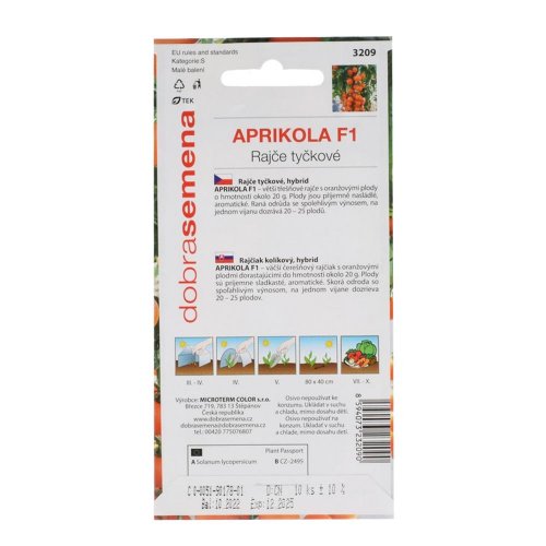 Rajčiak kol. aprikola f1 10s