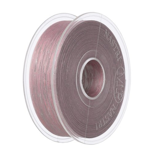 Stuha 2,5cmx25m ružová/strieborná 3911 57