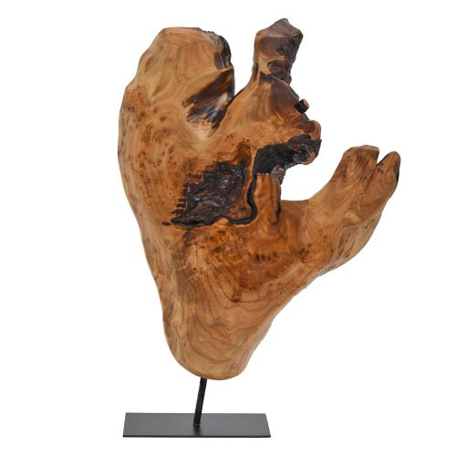 Dekorácia drevo 38x4x50cm natur